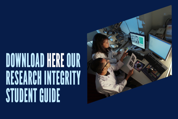 Download the research integrity student guide at the INRS